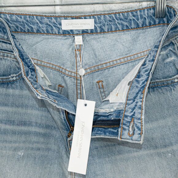 Jonathan Simkhai Eliot High-Rise Boyfriend Jeans Summerland light 27 - Picture 3 of 13